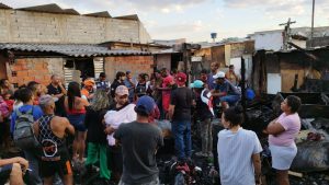 incêndio em comunidade