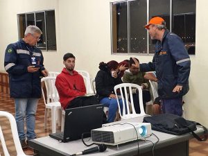 Curso de prevenção de desastres da Defesa Civil