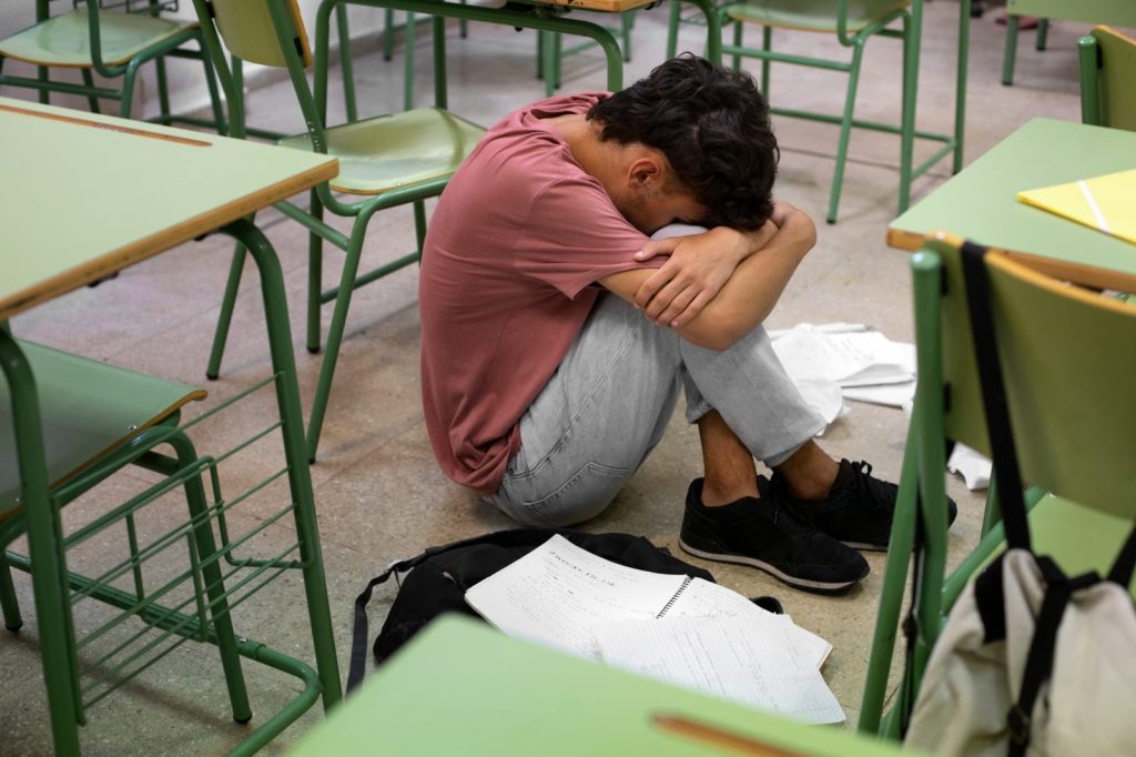 Criança - estudante agredido