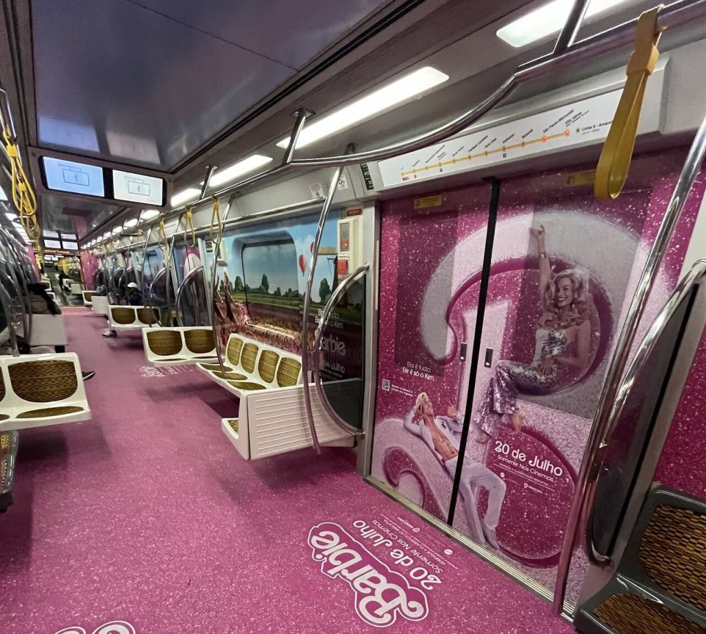 Linha 4-Amarela ganha vagão temático com tema da Barbie