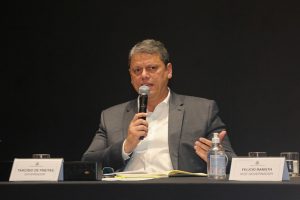 Tarcísio de Freitas, governador, na 3ª Reunião do PPI