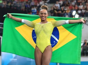 Rebeca Andrade, campeã dos Jogos Pan-Americanos no salto