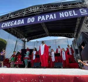Chegada do Papai Noel no Internacional Shopping