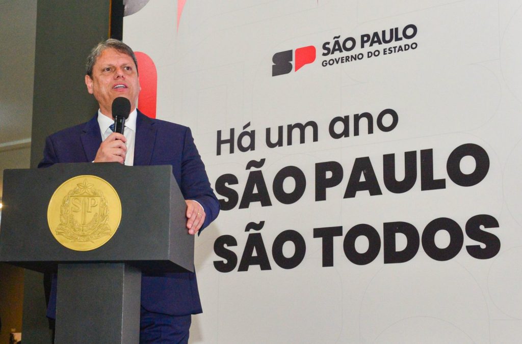 Tarcísio de Freitas faz balanço do 1º ano como governador de São Paulo