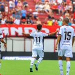Rikelmi, do Flamengo de Guarulhos, comemora gol contra Macapá na Copinha
