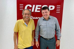 Maurício Colin, do Ciesp Guarulhos, e ex-prefeito Elói Pietá