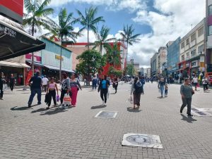 Calçadão da rua Dom Pedro