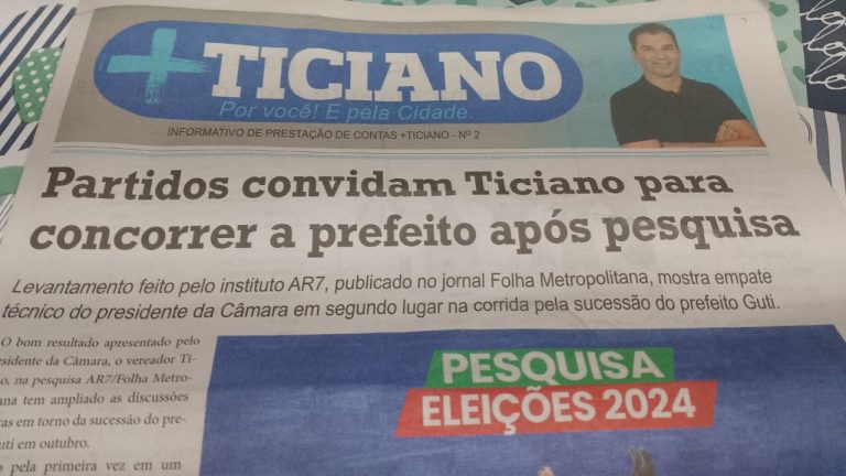 Informativo oficial do vereador Ticiano