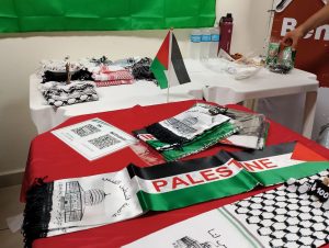 bandeira e símbolos da Palestina