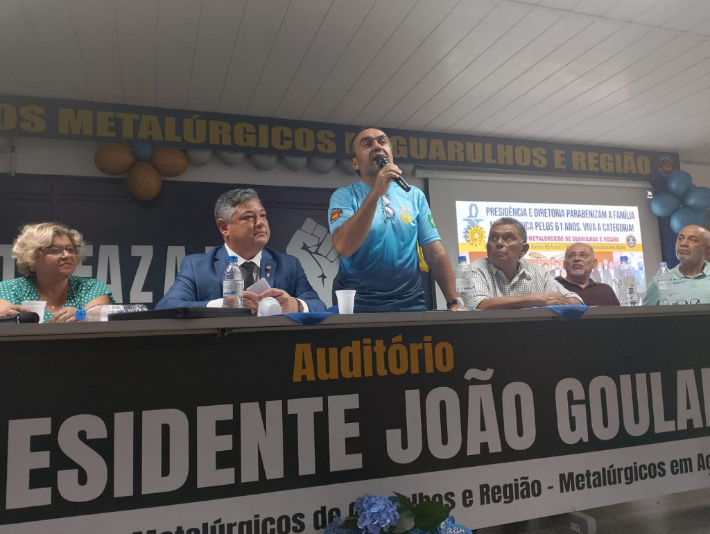 Josinaldo Cabeça, presidente do Sindicato dos Metalúrgicos de Guarulhos