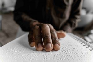 leitura em braile para cegos