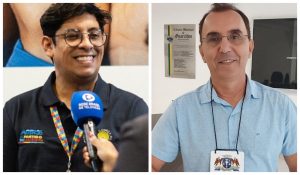 Vereador Jorginho Mota e jornalista Roberto Samuel