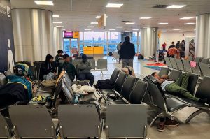 Refugiados no Aeroporto de Guarulhos