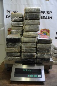 cocaína apreendida pela PF