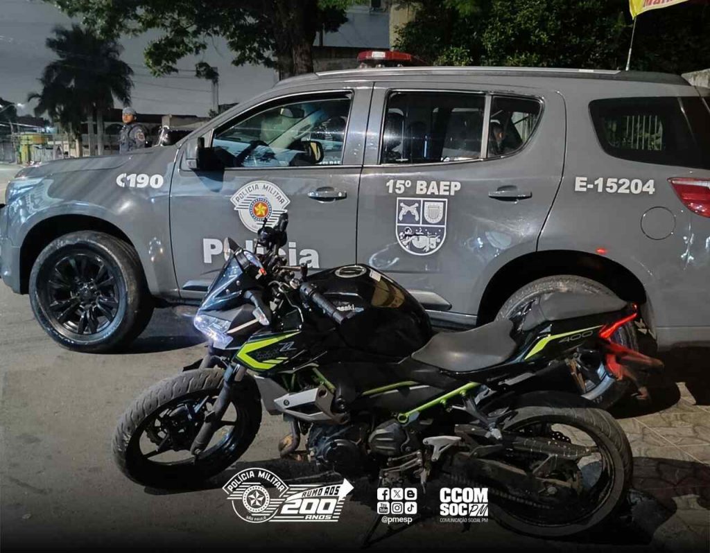 Moto roubada em Guarulhos