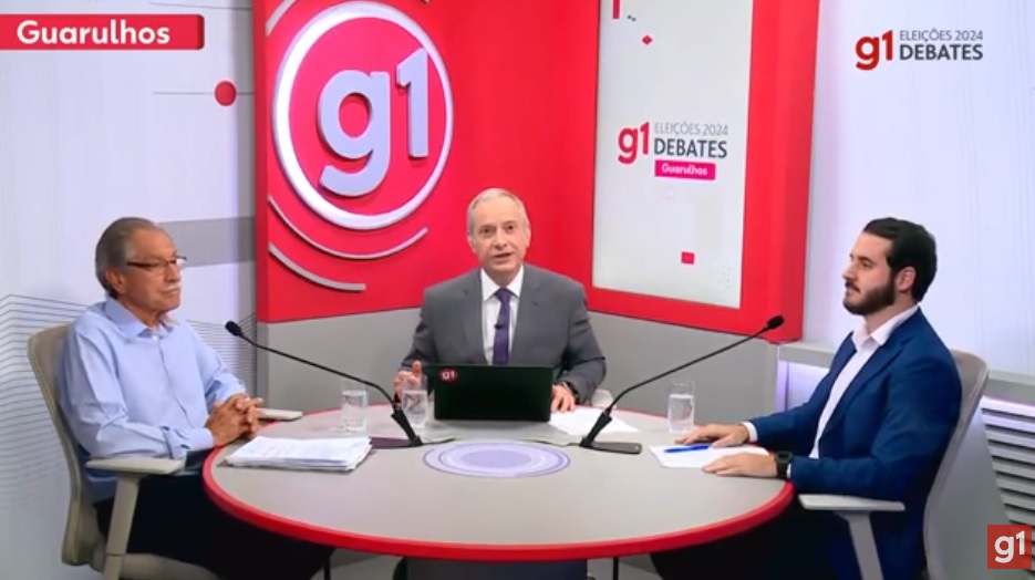 Elói Pietá e Lucas Sanches no debate do G1