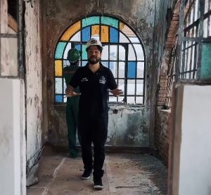 Guti nas obras do Casarão da Sete de Setembro