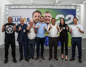 Lucas Sanches com bancada do PSD na Câmara