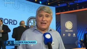 Cleber Machado no Jornal da Record