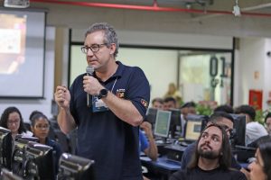 Pedro Guérios, vice-reitor do ENIAC, no HUB de Carreiras ENIAC