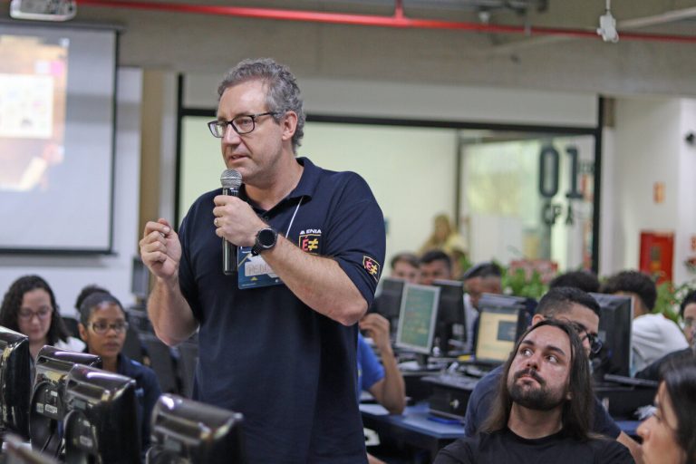 Pedro Guérios, vice-reitor do ENIAC, no HUB de Carreiras ENIAC