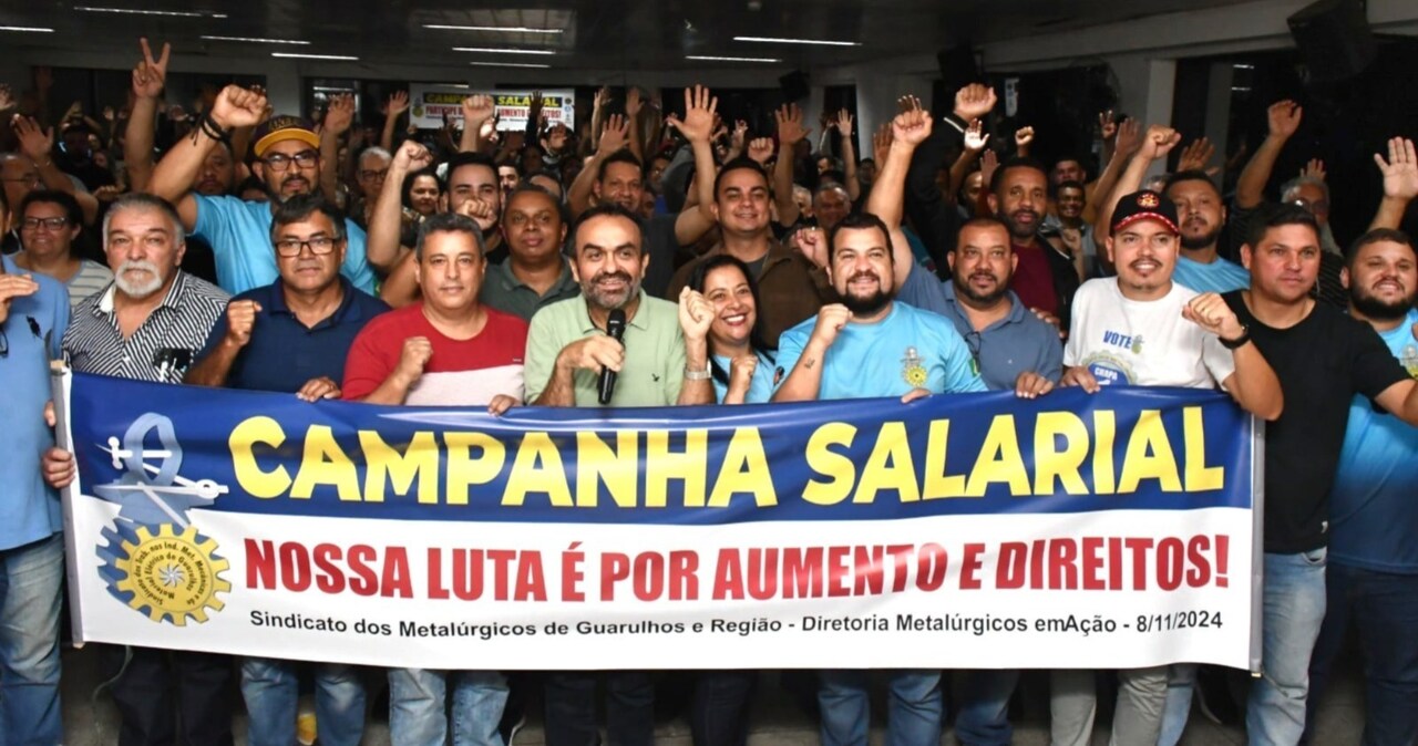 Josinaldo Cabeça em campanha salarial dos metalúrgicos