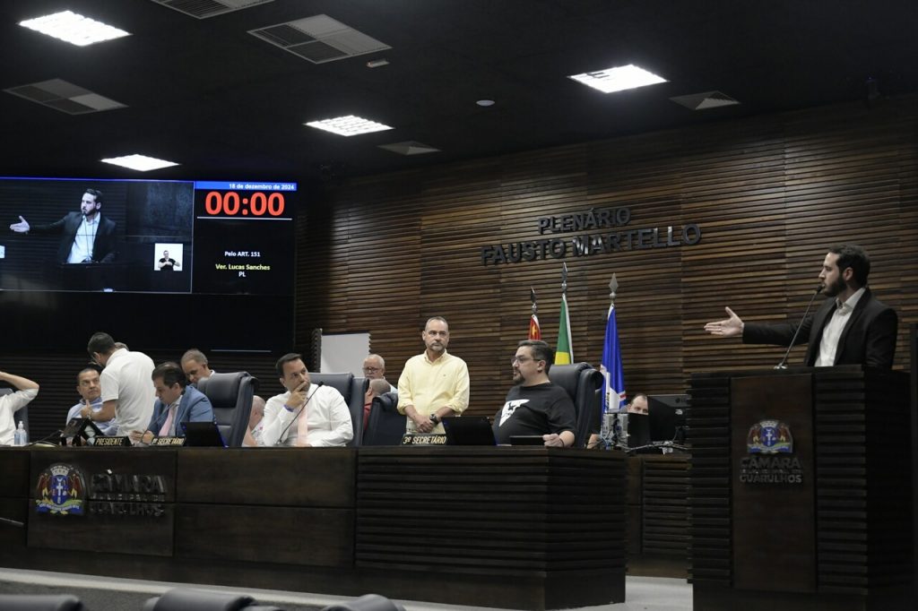 sessão da Câmara de Guarulhos