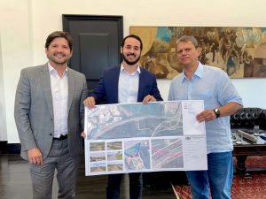 André do Prado, Lucas Sanches e Tarcísio de Freitas