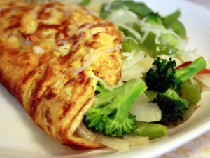 Notícias omelete de legumes