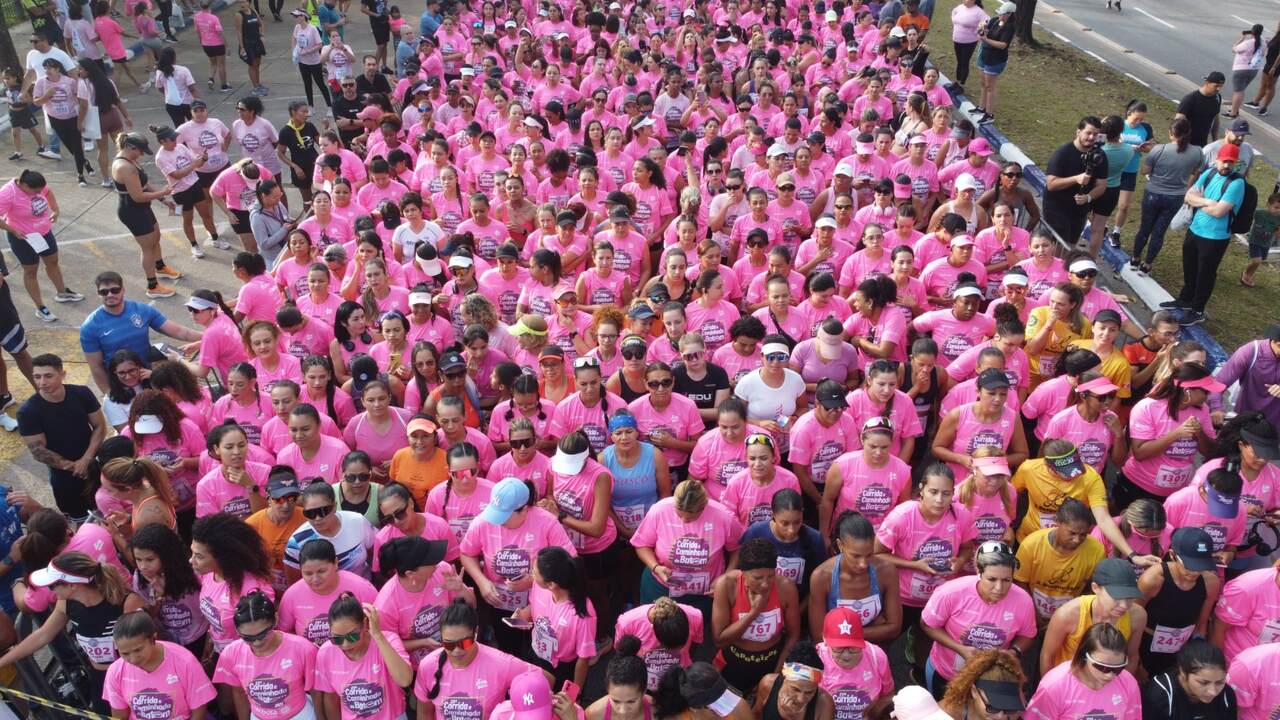corrida e caminhada do batom
