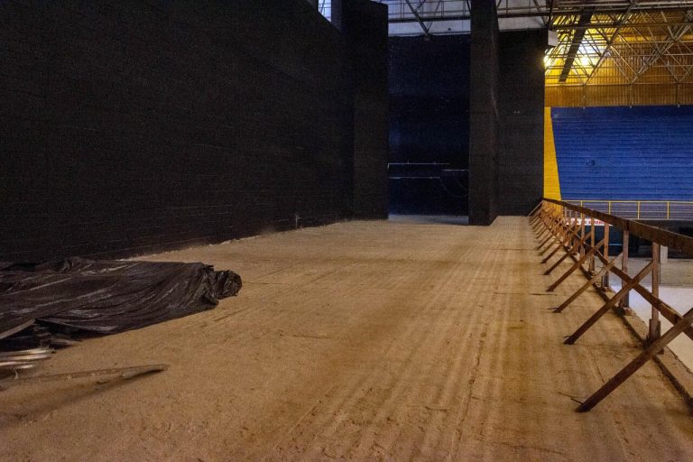Obras no Ginásio do Thomeosão