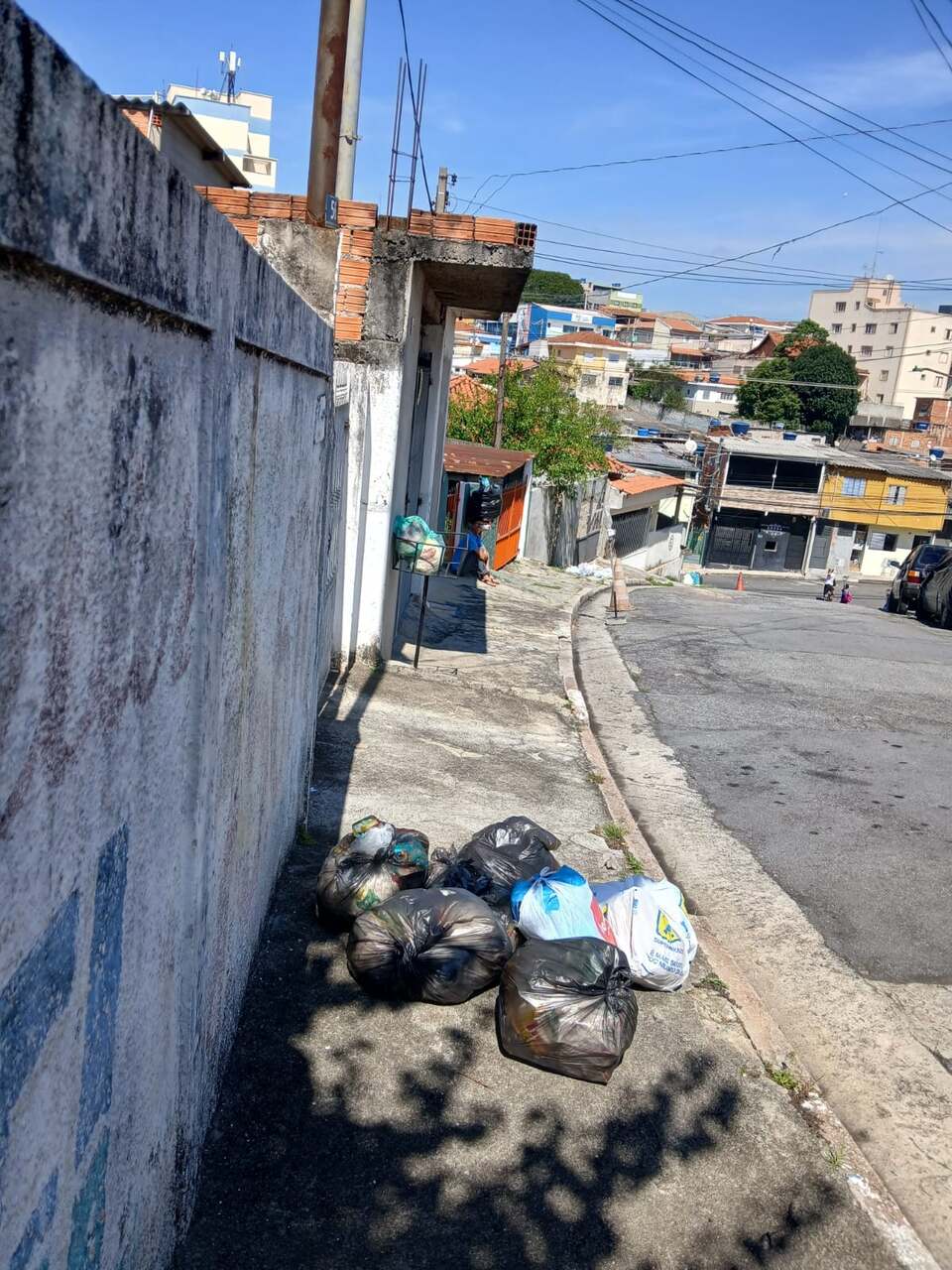 lixo não coletado no Jardim Rosa de França
