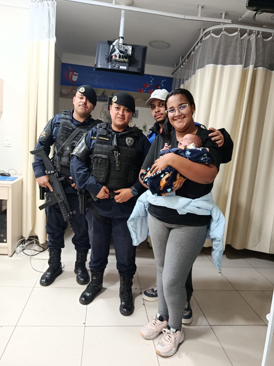 Policiamento Municipal salva bebê
