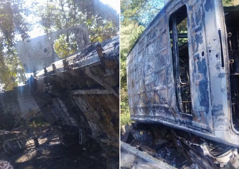 Sequestro de motorista em viagem até Guarulhos termina com veículo destruído