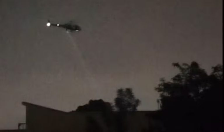 Helicóptero águia da PM no Aeroporto Internacional de Guarulhos