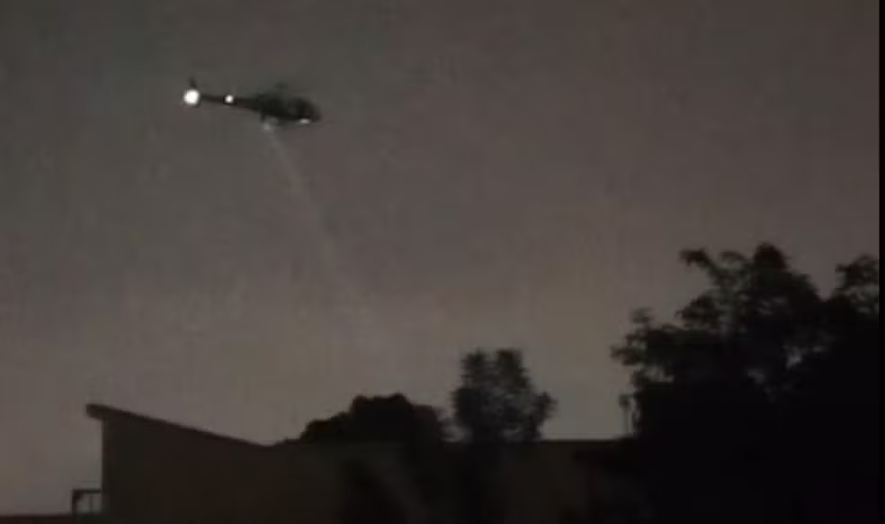 Helicóptero águia da PM no Aeroporto Internacional de Guarulhos