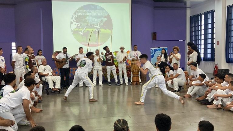 Gravação de documentário na Escola da Prefeitura de Guarulhos Procópio Ferreira