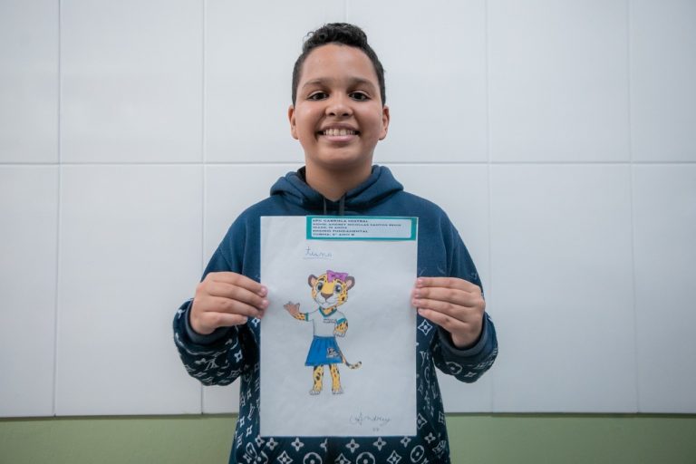 Desenho de Andrey Nicollas Santos Regis, de 10 anos, venceu