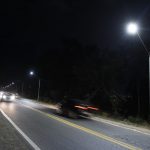 Estrada Guarulhos-Nazaré com pontos de luz