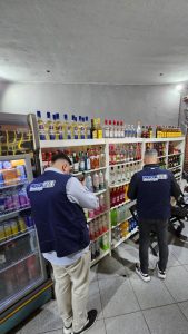 Fiscalização de agentes por irregularidades relacionadas à venda de bebidas alcoólicas a menores de idade e ao possível fomento de bailes funk e pancadões clandestinos