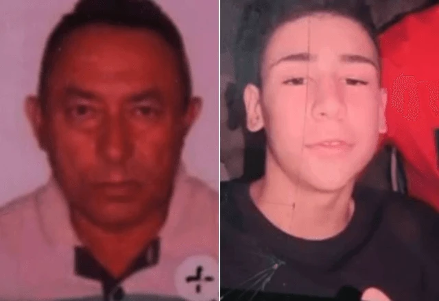 Idoso autor de homicídio e adolescente Pedro que morreu