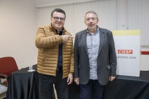 Maurício Colin e Sérgio Matos, do Ciesp Guarulhos