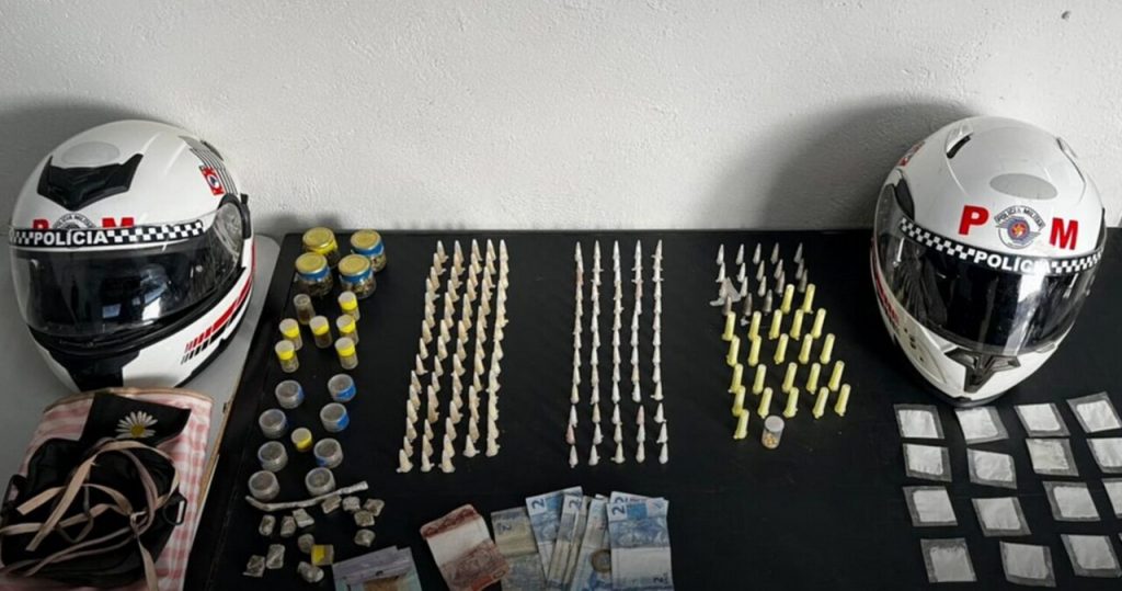 200 porções de drogas prontas para a venda