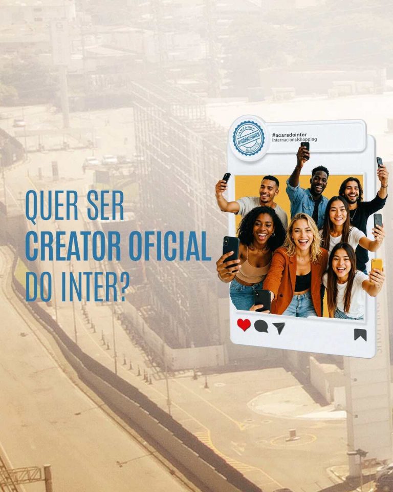 Creator oficial do internacional Shopping x promoção