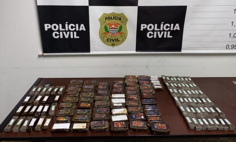 Haxixe apreendido pela Polícia Civil Aeroporto