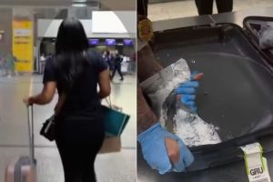 Mulher flagrada com haxixe de R$ 570 mil no Aeroporto de Guarulhos