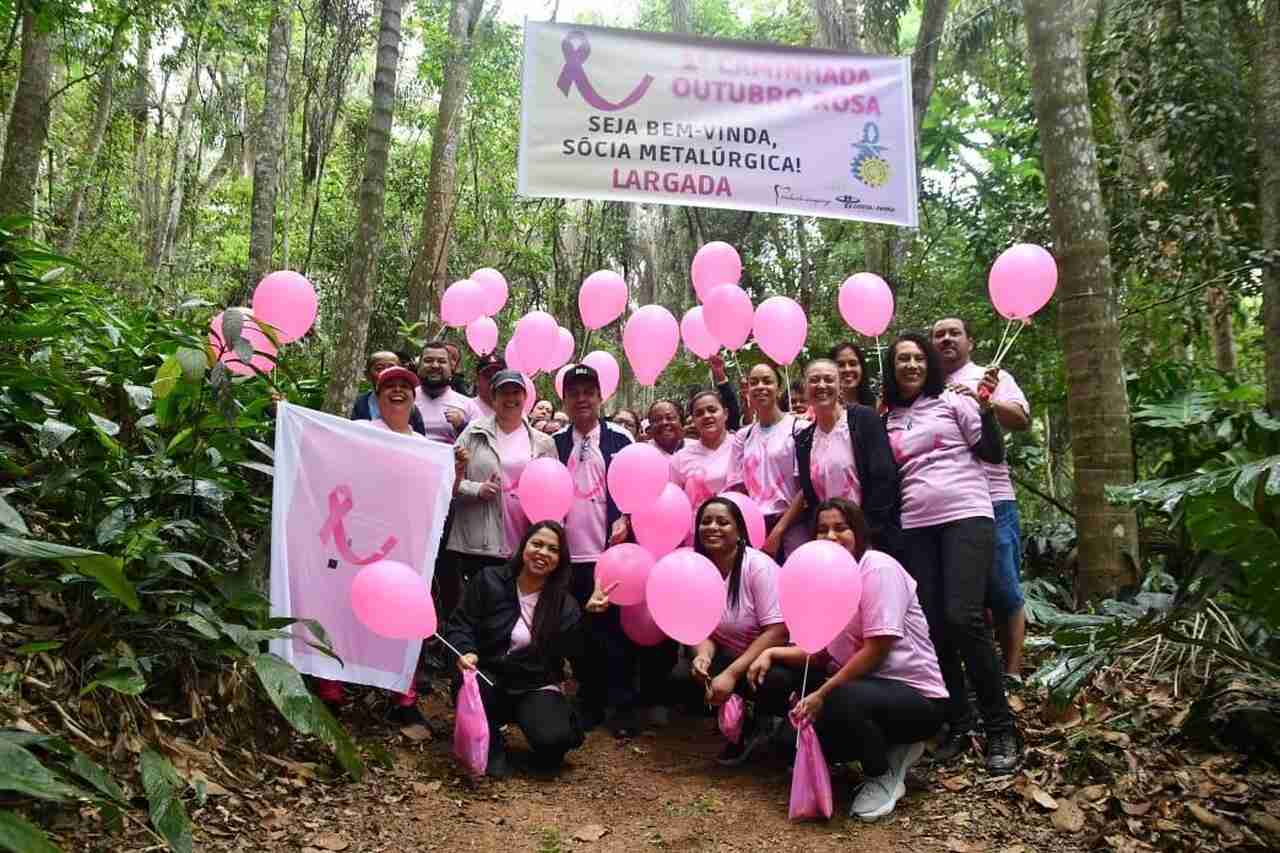 Caminhada Outubro Rosa dos metalúrgicos de Guarulhos
