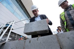 Silvio Costa Filho, ministro de Portos, em cerimônia de lançamento de obras de amplicação da Delegacia do Aeroporto de Guarulhos