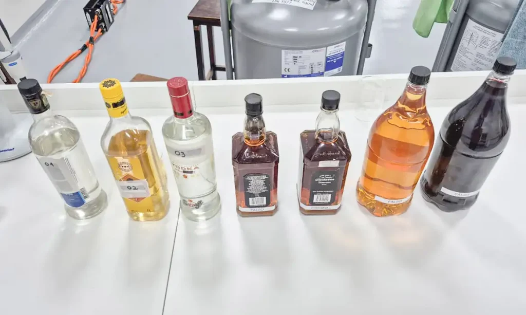 metanol em bebidas alcoólicas