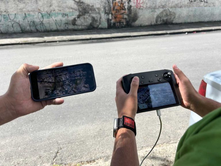 operação de drones